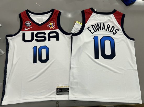 10 Edwards 2023 USA Dream jersey white